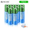 PALO 3000mWh 1.5V AA Li-ion battery HR6 AA USB Rechargeable Lithium batteries 2A AA USB Port Charging Battery With Battery Box
