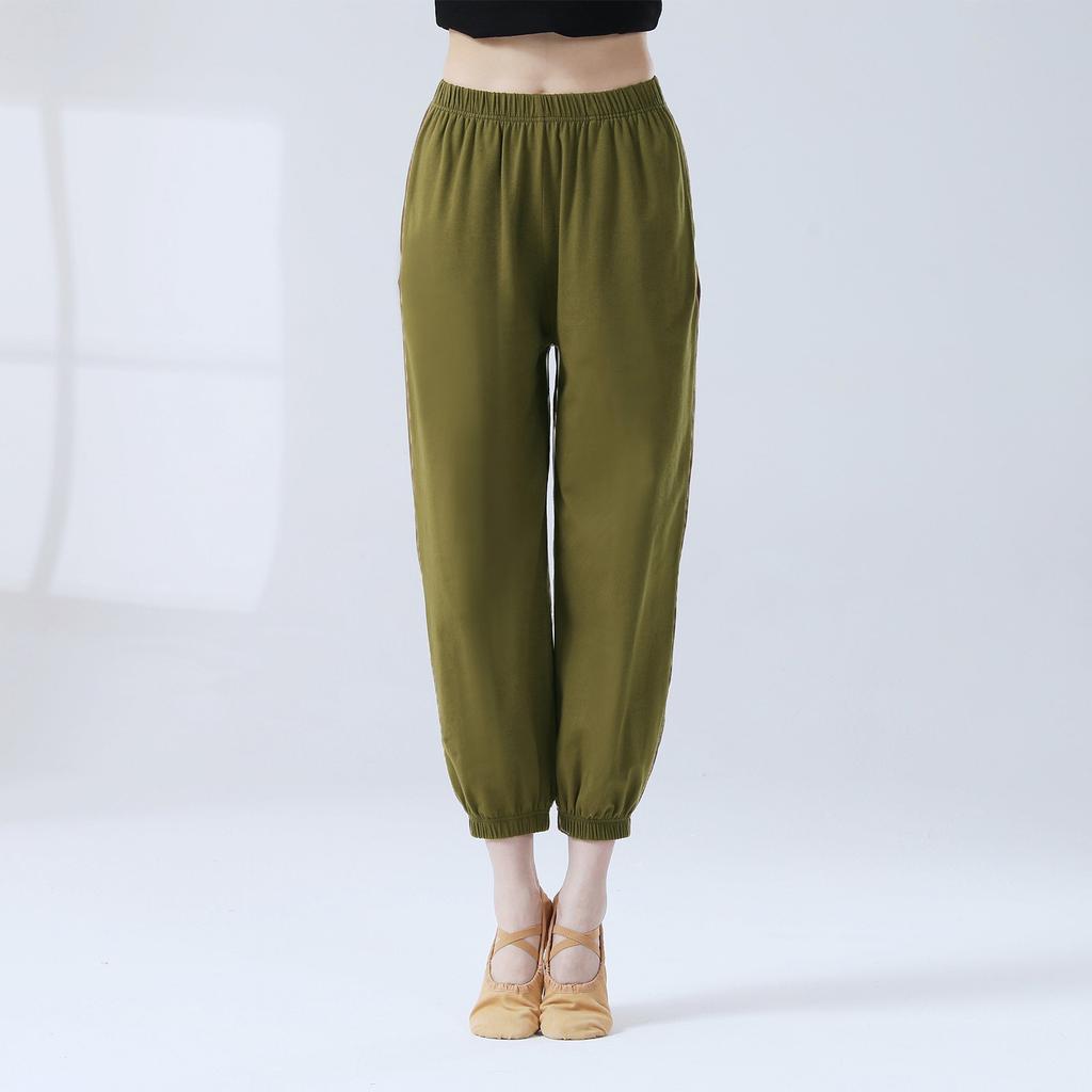 Женские повседневные прямые брюки, однотонные повседневные длинные брюки, спортивные брюки с девятью точками