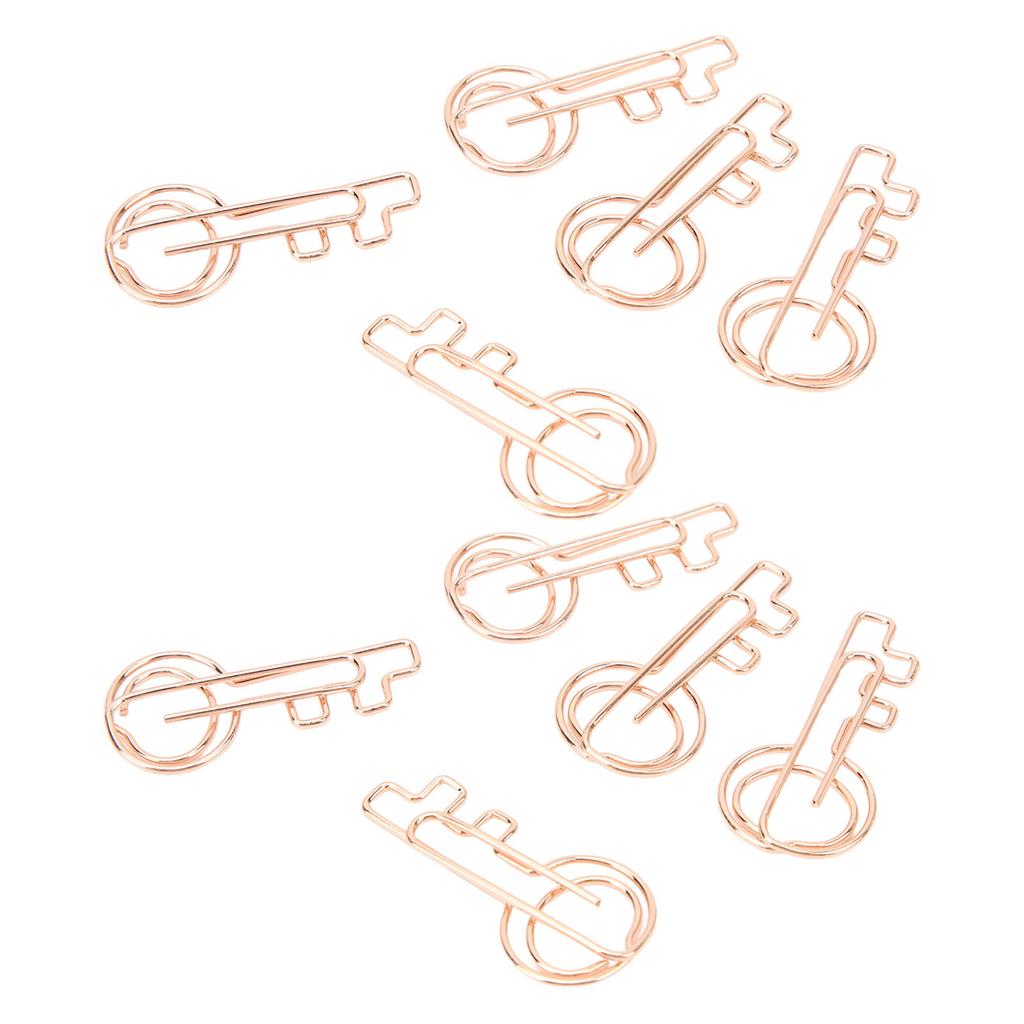 40 шт. скрепка для ключей металлическое покрытие портативный противоскользящий яркий цвет компактный для офиса школы хо