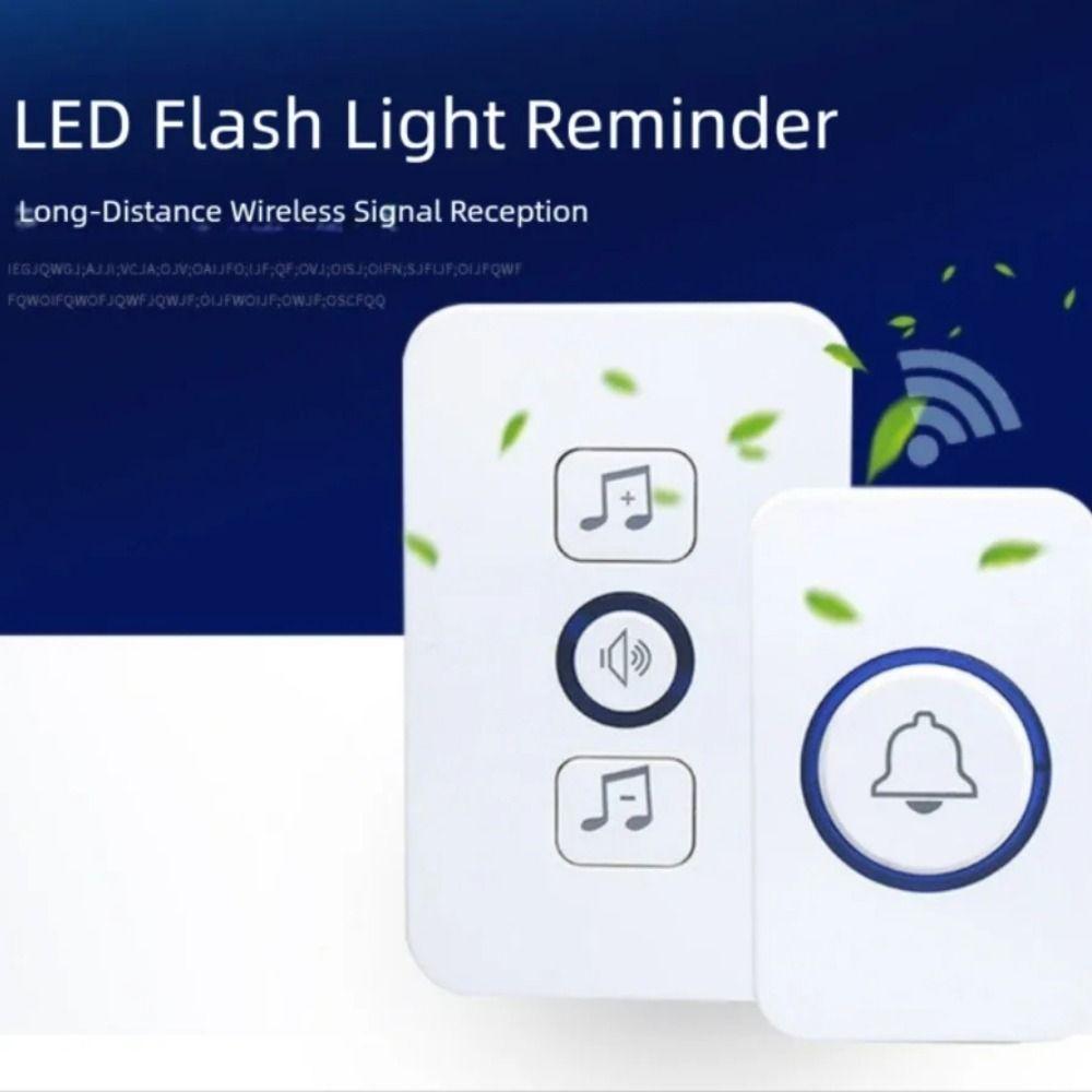 Waterproof Wireless Doorbell 300M Range Welcome Doorbell Door Chime Kit Indoor Outdoor Use