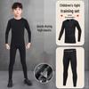 Детский спортивный костюм с длинным рукавом для мальчиков, быстросохнущий - Высокоэластичная одежда для тренировок по баскетболу и футболу