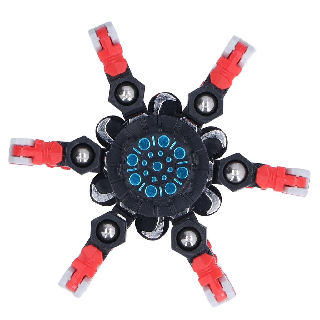 DIY Transformable Fingertip Toy Twisted Deformed Mechanical Stress Relief Toy for Kids AdultsRed