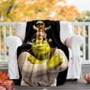 Shrek Theme Printed Blanket - Perfect for Couch, Bed, Travel & Outdoor Use | Machine Washable, Cozy & Durable.