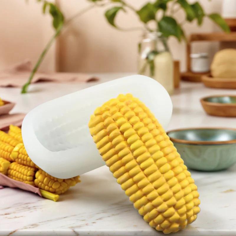 Высококачественная 3D силиконовая форма для кукурузы, DIY форма для шоколада, для приготовления десертов, муссовых тортов, мороженого, пищевая безопасность, выдавливание