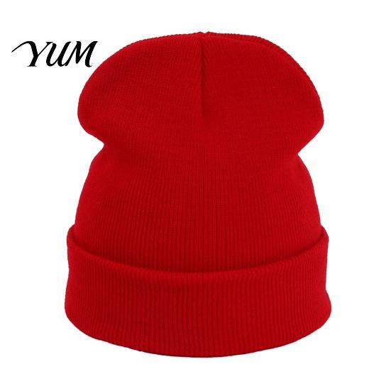 Outdoor Sports Winter Hat Unisex Solid Color Knit Beanies, Classic Slouchy Skull Cap for Winter, Knitted Casual Warm Headwear Men Women, Soft Thermal