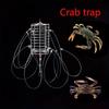 Stainless Steel Catching Tool Nylon Thread Bait Cage Crab Trap  Crab Lobster Shrimp Crayfish