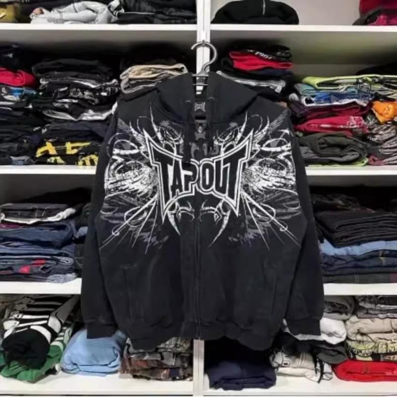 2024 весна и осень американская ретро уличная куртка в стиле Харадзюку в стиле хип-хоп с капюшоном мужская свободная повседневная однотонная куртка Y2k