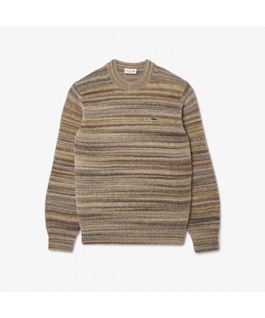 Мужской полосатый джемпер с круглым вырезом LACOSTE Ah5221-55N 9Ip