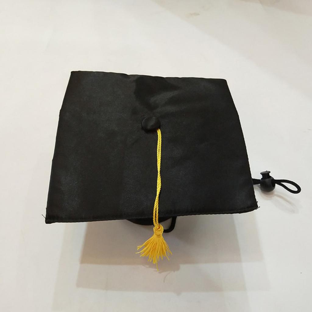 Graduation Hat Pet Accessory Adjustable Pet Graduation Cap For Puppy Kitten Pet Birthday Dress Up Props