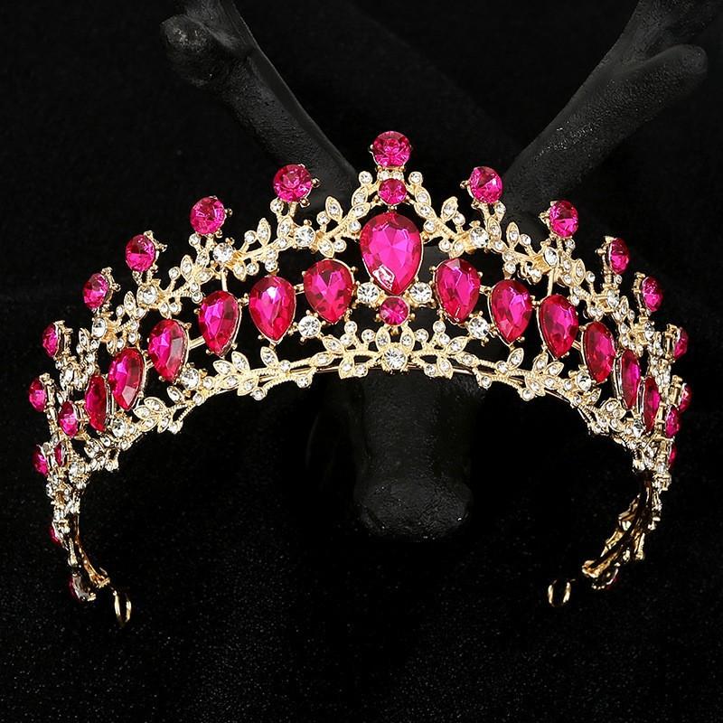 Bridal Tiara Alloy Rhinestone Headband Hair Accessories Birthday Party Performance Crown Photography Princess Crown Baroque