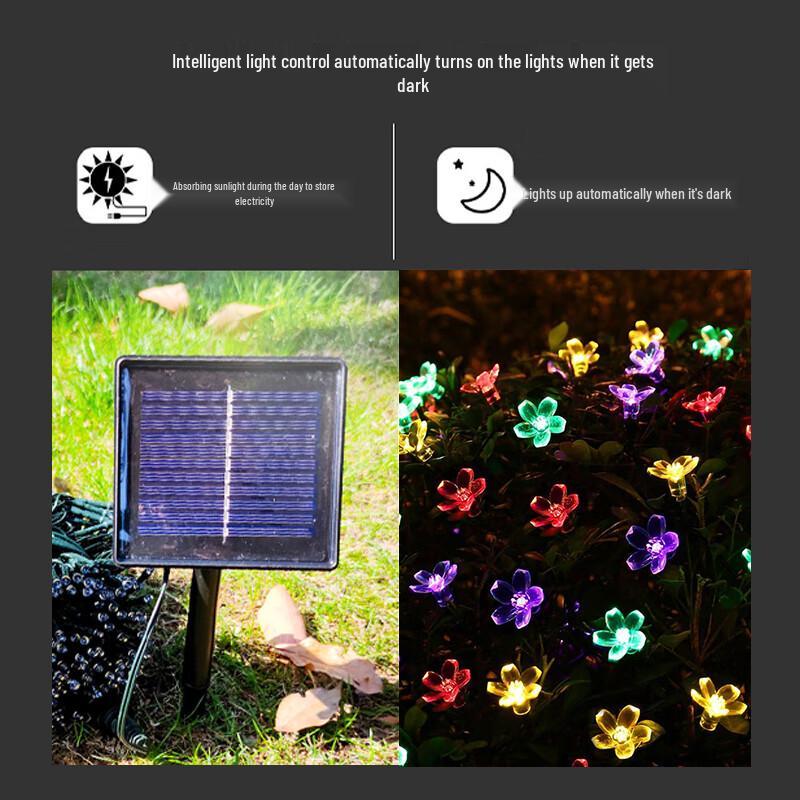 Светодиодная гирлянда Beigong Solar LED в виде цветов вишни