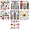 Clothing Floral Sew On Patches Set Embroidered Sew Applique Butterfly Iron On Patches for Clothing