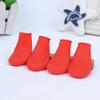 4Pcs WaterProof Pet Socks Anti-slip Pet Dog Rain Boots Household Dog Rain Shoes  Puppy