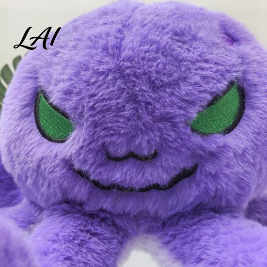 Realistic Octopus Doll Devil Plush Toy Soft Stuffed Dark Decor Toy Eight Tentacle Sea Animal Pillow Gift for Halloween Christmas Birthday