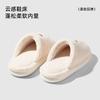 New Home Cotton Slippers Non-slip Home Floor Slippers Velvet Warm Men's and Women's Simple Slippers