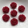 10pcs Beautiful Rose Resin Rhinestone Wedding Decoration Flower Scrapbook Jewelry Making Accessories DIY Resin Flat Back