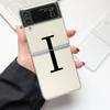 Начальная буква A Z Модный Чехол для Телефона For Samsung Galaxy Z Flip 3 4 5 6 7 Жесткий Складной Z Flip4 Прозрачная PC Крышка Подарок