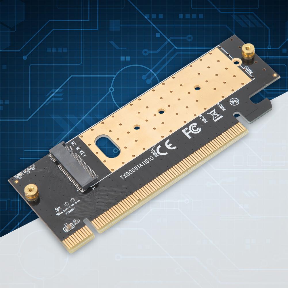 Ключ M M.2 к PCIE3.0 x16 Карта-переходник интерфейса SSD с радиатором для WindowsLinuxMAC