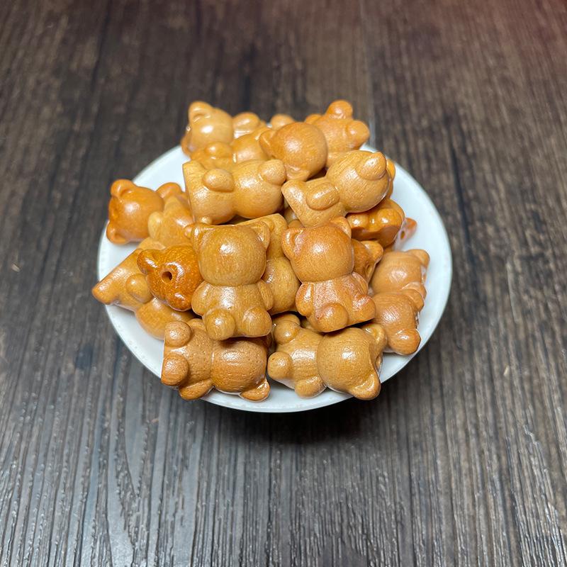 Xinshan Carved Sandalwood Beads and Phone Pendant Accessories