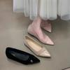 Универсальные остроносые туфли-лодочки на плоской подошве для женщин, весенняя новинка
