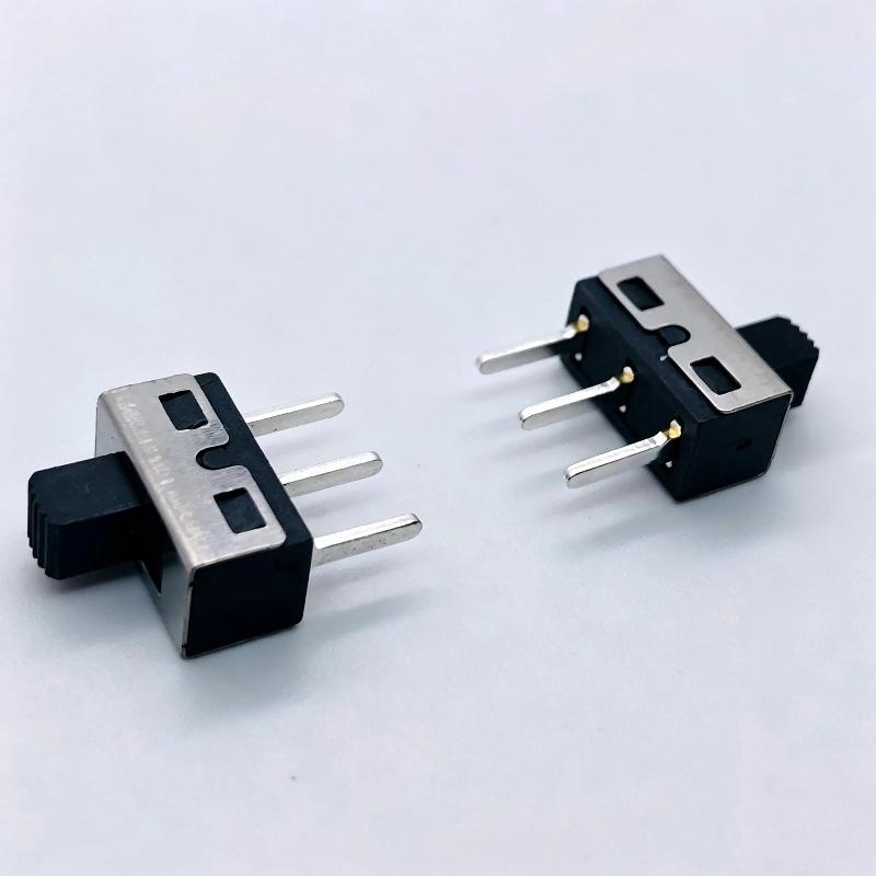 10Pcs 1P2T Vertical 2-Position 3-Pin Straight Pin Ss12E08Bg5 Toggle Switch High Curren Ss12D10G3 Handle Height 3Mm