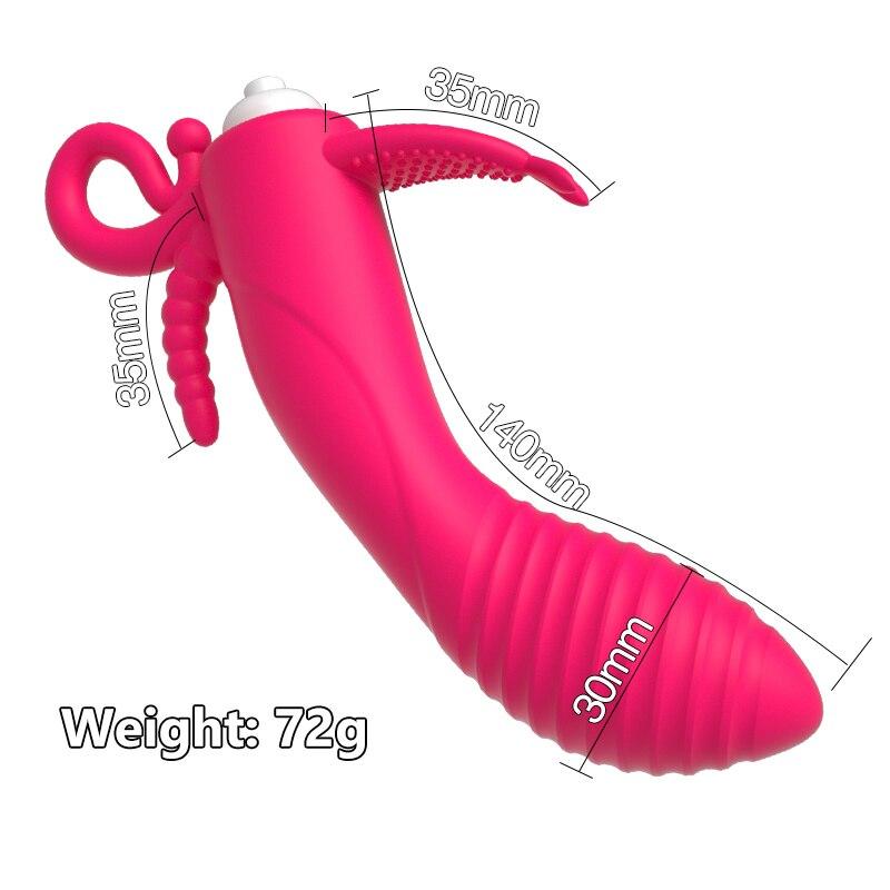 10-скоростной вибратор для пальцев, клиторальный массажер для стимуляции точки G, женский фаллоимитатор для мастурбации, вибратор для взрослых, секс-игрушки