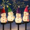 [Модель 2025 года] Снеговик Солнечный Свет Садовый Свет Набор из 4 штук, Водонепроницаемый, Автоматическое Включение/Выключение, Украшение Снеговик, Рождественское Украшение, Уличное Украшение для