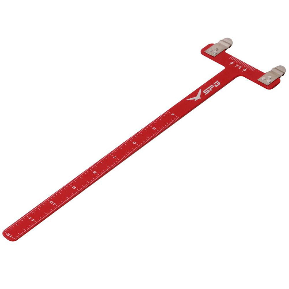 T-Shaped Archery Ruler Stainless Steel Archery Bow Square Bowstring Measurement Tool Archery Gauge Tools Bow Accessories
