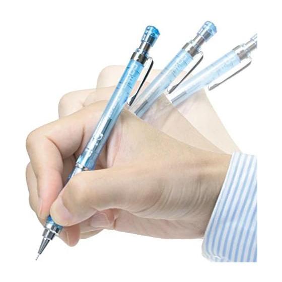 Механический карандаш Zebra Sharp Pencil Tect 2-way 0.5 Черный 10 шт. B-MA41-BK, Механизм подачи стержня встряхиванием, Переключаемый механизм встряхиванием, Низкий центр тяжести для стабильного письма,
