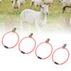 4 шт. Козий ошейник с автоматической пряжкой, мягкий и удобный резиновый набор ошейников для овец для сельскохозяйственных животных