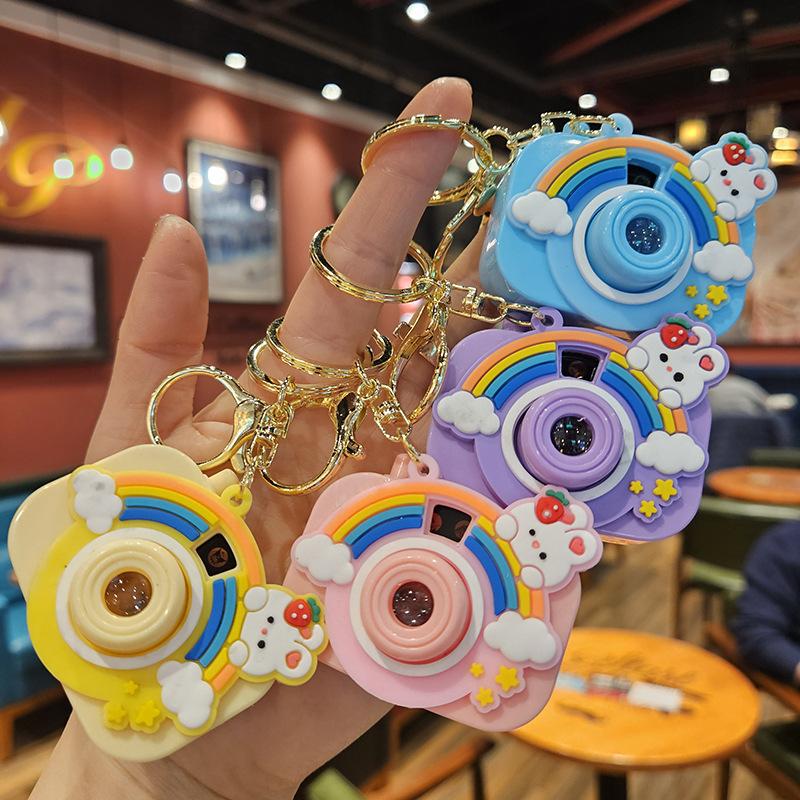 Милая мини-проекционная камера, мультяшный светящийся проекционный свет, женская сумка, брелок-подвеска