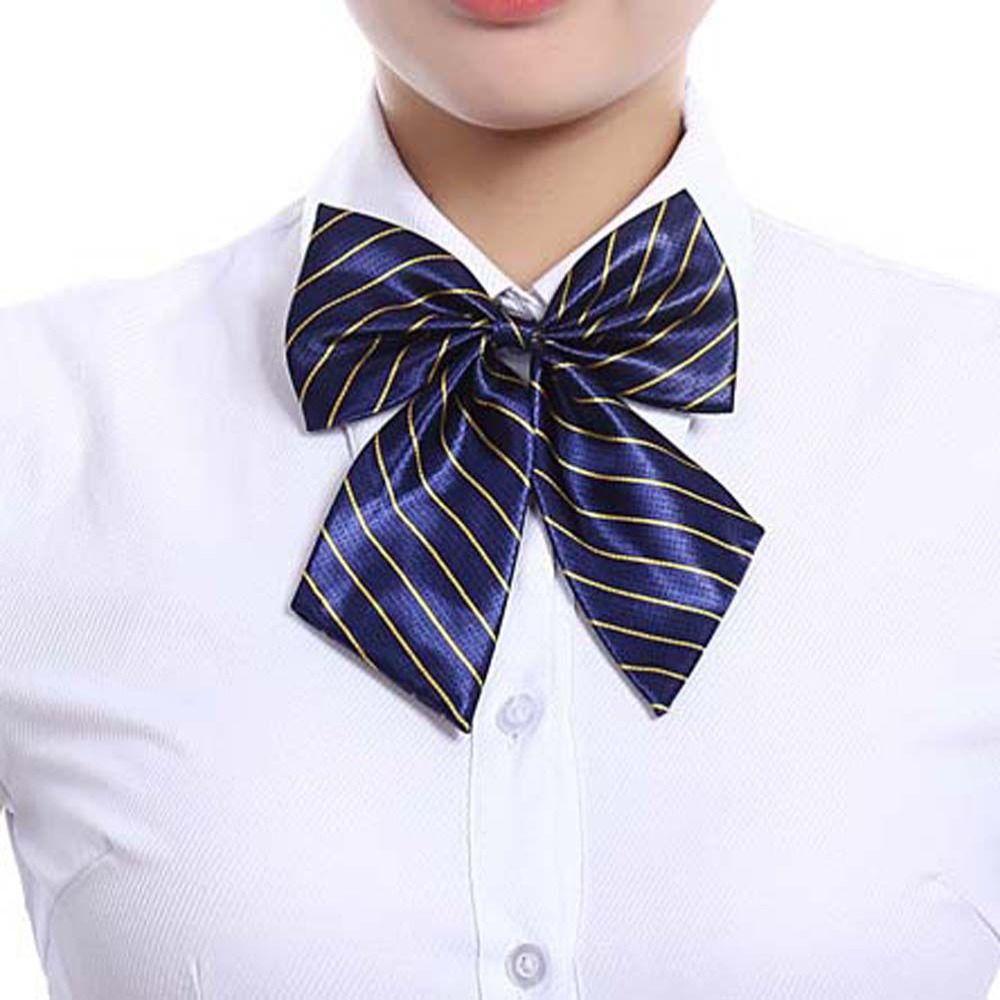 Корейский стиль стюардесса авиакомпании галстук в горошек JK униформа галстуки-бабочки галстуки с бантом дамы/девочки