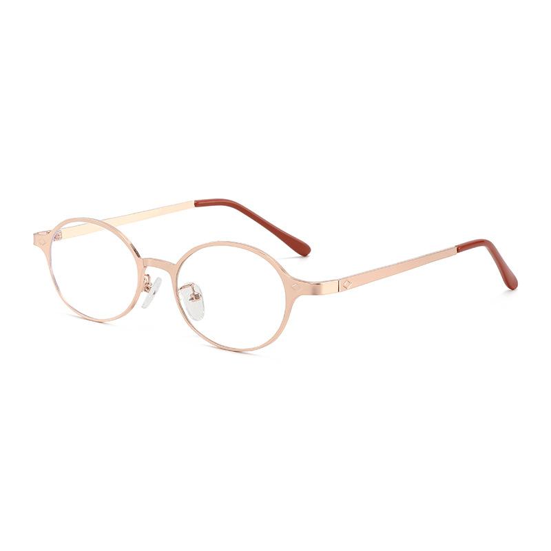 Retro Leopard Print Small Frame Cat Eye Glasses Myopia Glasses Frame No Degree