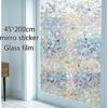 45x200cm Frosted Cover Glass Window Door Sunshine Colorful Window Stickers Film