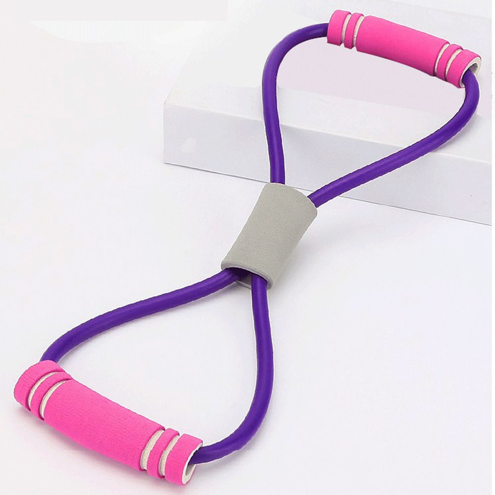 Training Pull Rope Belt Elastic Band Gum Rubber Band Yoga Chest Fitness Equipment 8 Word Puller