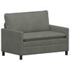 Sofa Light Grey 126 x 81 x 87.5 cm Fabric