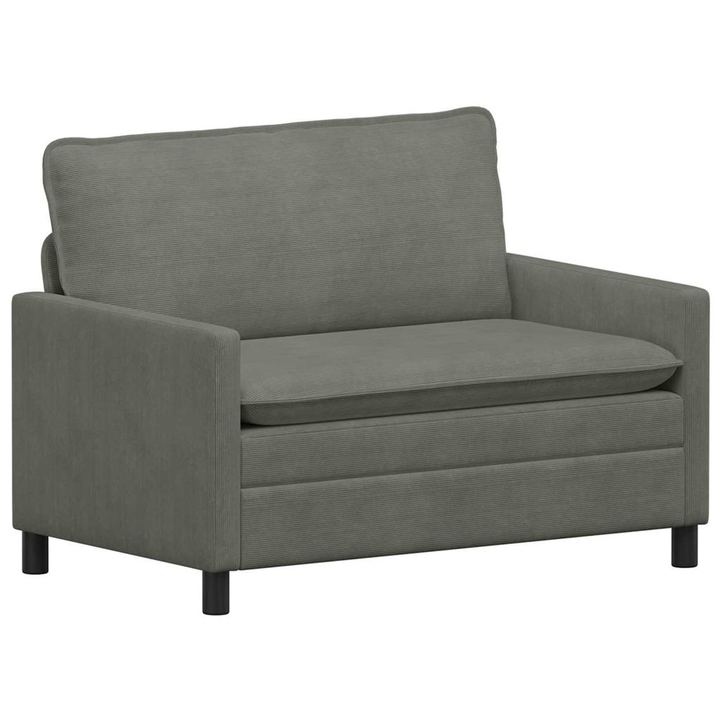 Sofa Set 2 pcs Light Grey Fabric