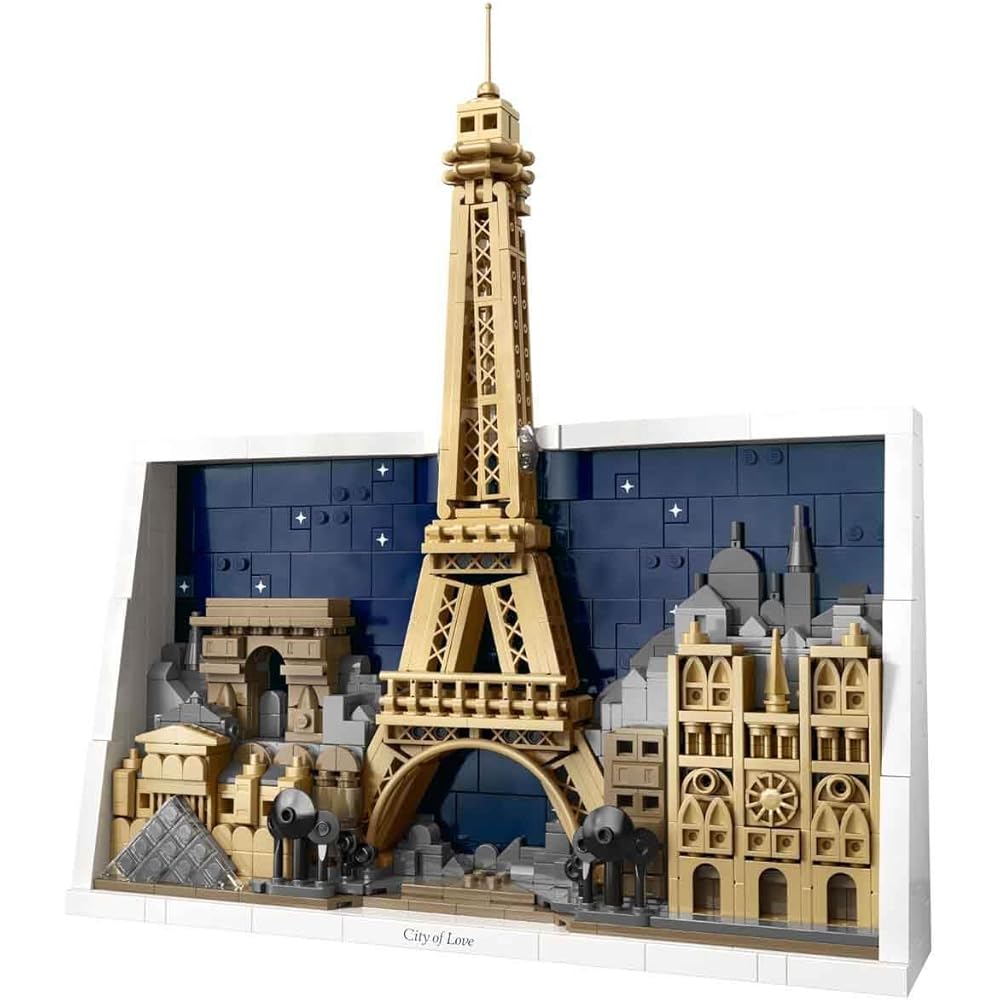 LEGO Architecture Париж Игрушечные Строительные Блоки Подарок для Мужчин Женщин Декор для Дома 21064