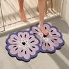 Коврик для пола из диатомовой грязи в ванной комнате, маленький свежий мягкий коврик в сельской местности, входной коврик в ванную комнату, противоскользящий коврик с цветочным абсорбентом