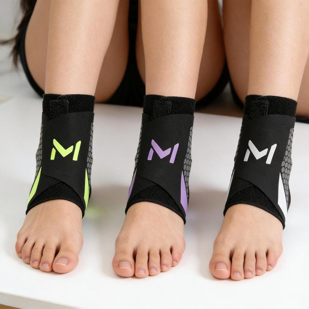 Ankle Support Brace Breathable Compression Sleeve Adjustable Foot Wrap for Sports Running Walking Hiking Climbing Fitness