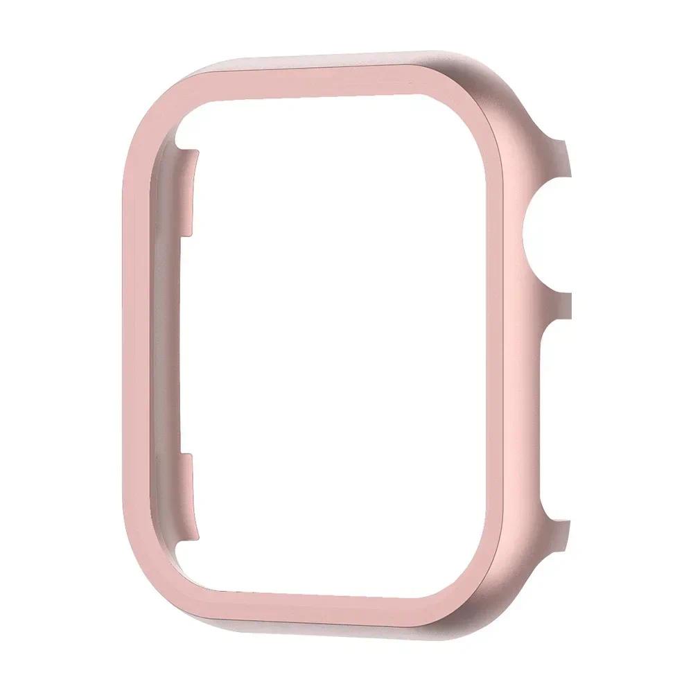 For iWatch SE Series 10 9 8 7 Cases Aluminum Gold Accessories for Apple Watch Case 46mm 42mm Metal Bumper Protective Cover Frame