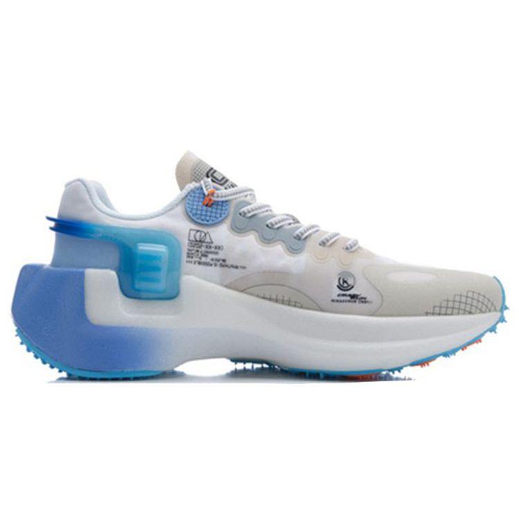 Li Ning Youxia Essential Elastic Sports Удобные низкие кроссовки для бега унисекс сине-белые ARHR041-1