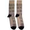 The Beatles Unisex Adult For Sale Text Outlines Repeat Socks
