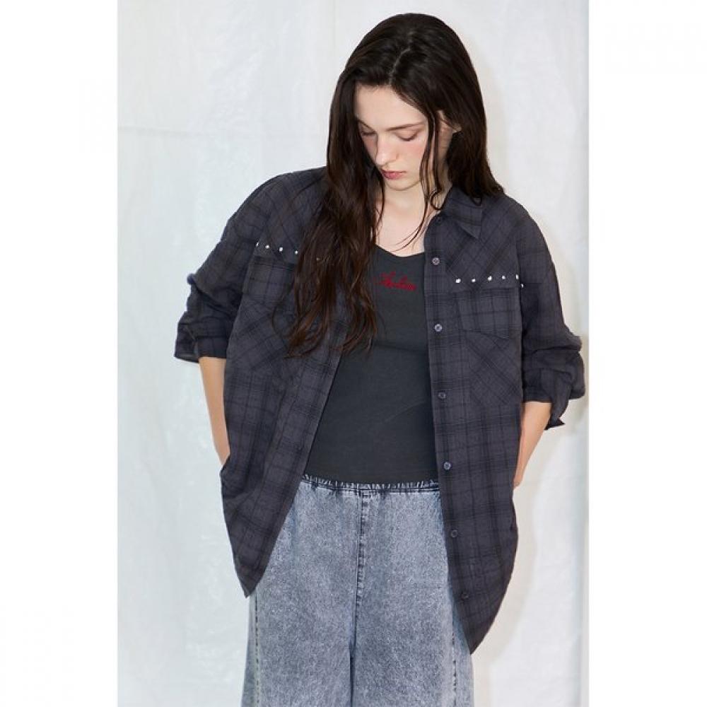 Egoist Back Open Check Shirt  Es2wb560 