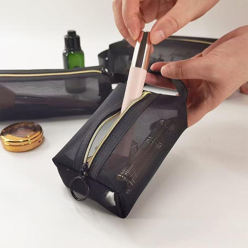 Портативная многофункциональная сетчатая нейлоновая сумка-органайзер для путешествий и косметики