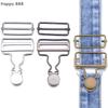 Dungaree Fasteners Clip, Brace Buckles, And Jeans Button Set For Denim Jackets – Essential DIY Apparel Sewing Supplies