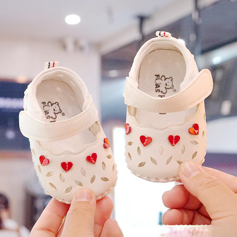 Детская обувь Love Toddler Shoes Детская мягкая подошва Нескользящая детская обувь Весна-Лето Дышащая и милая детская обувь для новорожденных