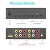 For RCA To -Compatible 1080P Converter Switch 4 In 1 Out Composite AV To -Compatible Scaler Converter