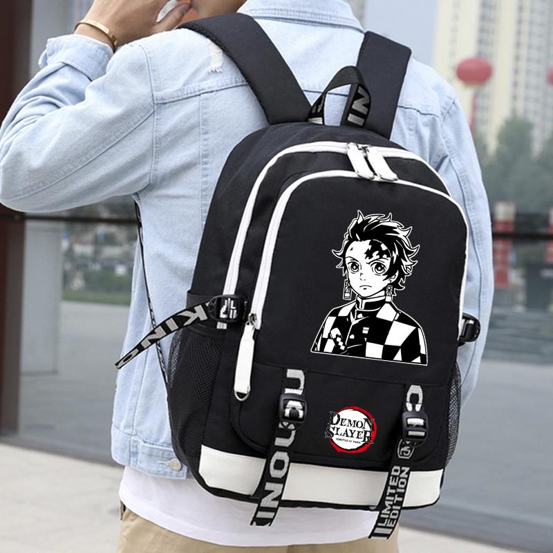 Новый аниме косплей рюкзак мультфильм USB большой емкости Bookbag ноутбук унисекс студенты мальчики девочки школьные сумки дорожный рюкзак уличная сумка