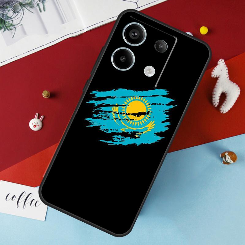 Чехол с флагом Казахстана для Xiaomi Redmi Note 13 12 10 8 9 11 Pro 12S 10S 11S Redmi 13C 10A 10C 9C 12C Cover